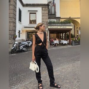 Slate wearables linen pants - XS - black